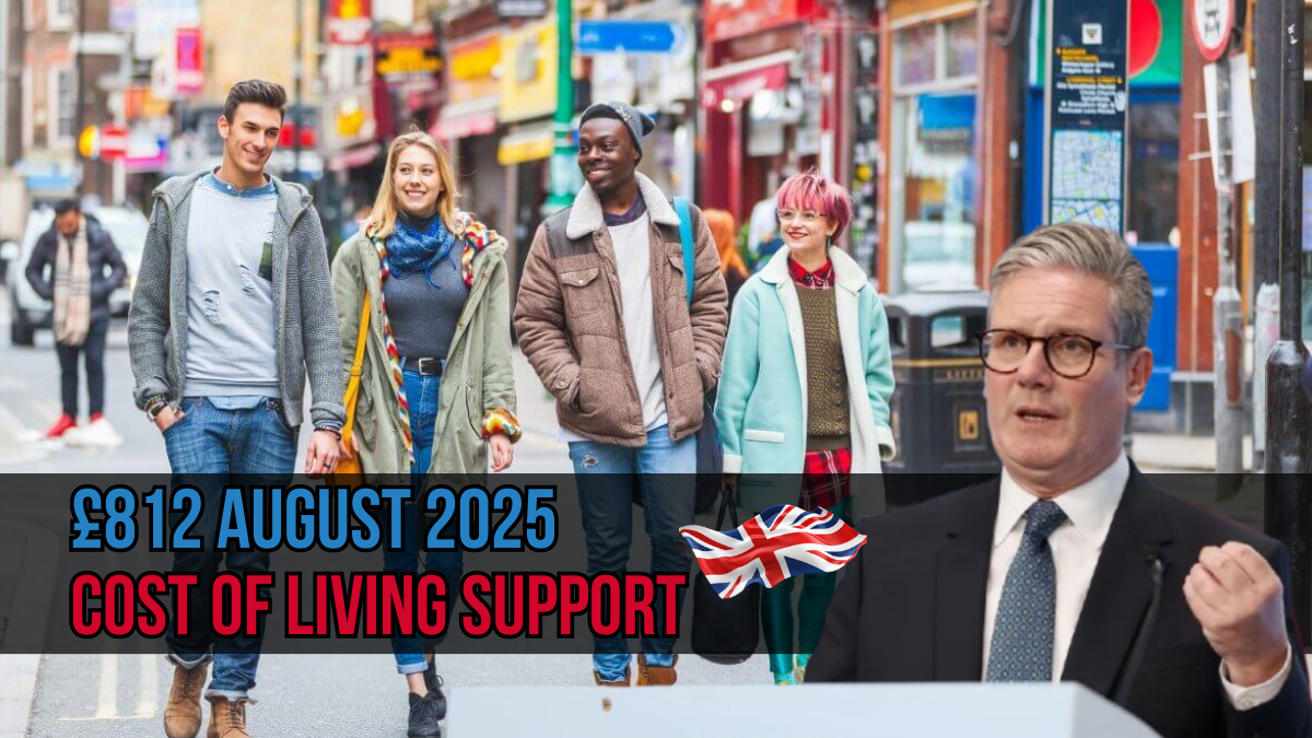 £812 August 2025 Cost of Living Support
